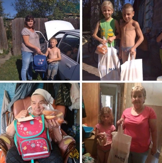 Специалисты отделения УСС развезли ранцы с канцелярскими товарами детям, живущим в селе. Подарки от спонсора ООО Марс получили 75 детей. 