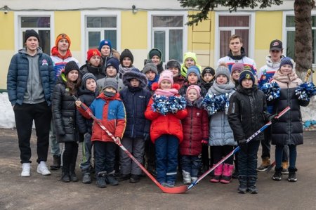 Игровая программа организованная ребятам хоккейного клуба 'Капитан" прошла сегодня в СЦ"Ступинский"